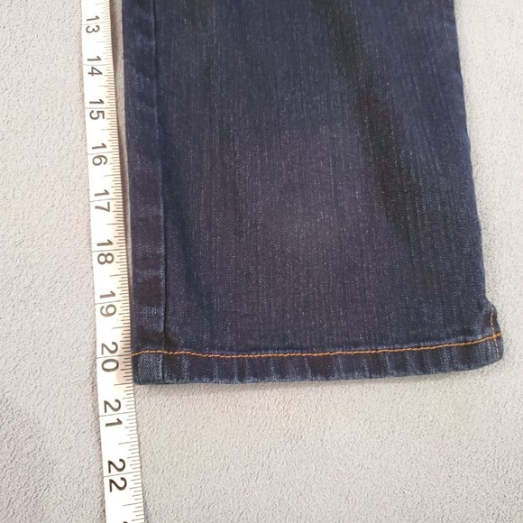 Gloria Vanderbilt Amanda Jeans Women 8 Blue Slim Capri Dark Wash Denim Normcore - Picture 14 of 15